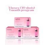 Miya Kea's Liquid Collagen Skin and Hair - 1-Month Program - 3 Boxes (30 shots)