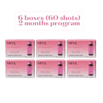 Miya Kea's Liquid Collagen Skin and Hair - 2-Months Program - 6 Boxes (60 shots)