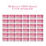 Miya Kea's Liquid Collagen Skin and Hair - 12-Months Program - 36 Boxes (360 shots)