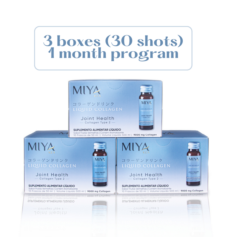 Miya Kea's Liquid Collagen Joint Health - 1-Month Program - 3 Boxes (30 shots)