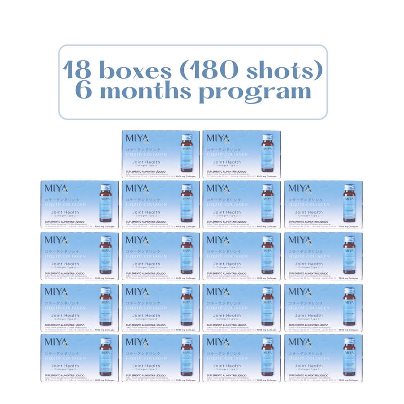 Miya Kea's Liquid Collagen Joint Health - 6-Months Program - 18 Boxes (180 shots)