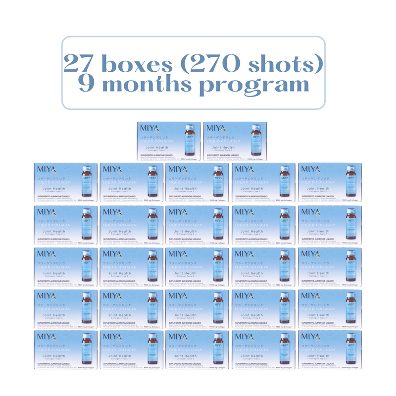 Miya Kea's Liquid Collagen Joint Health - 9-Months Program - 27 Boxes (270 shots)